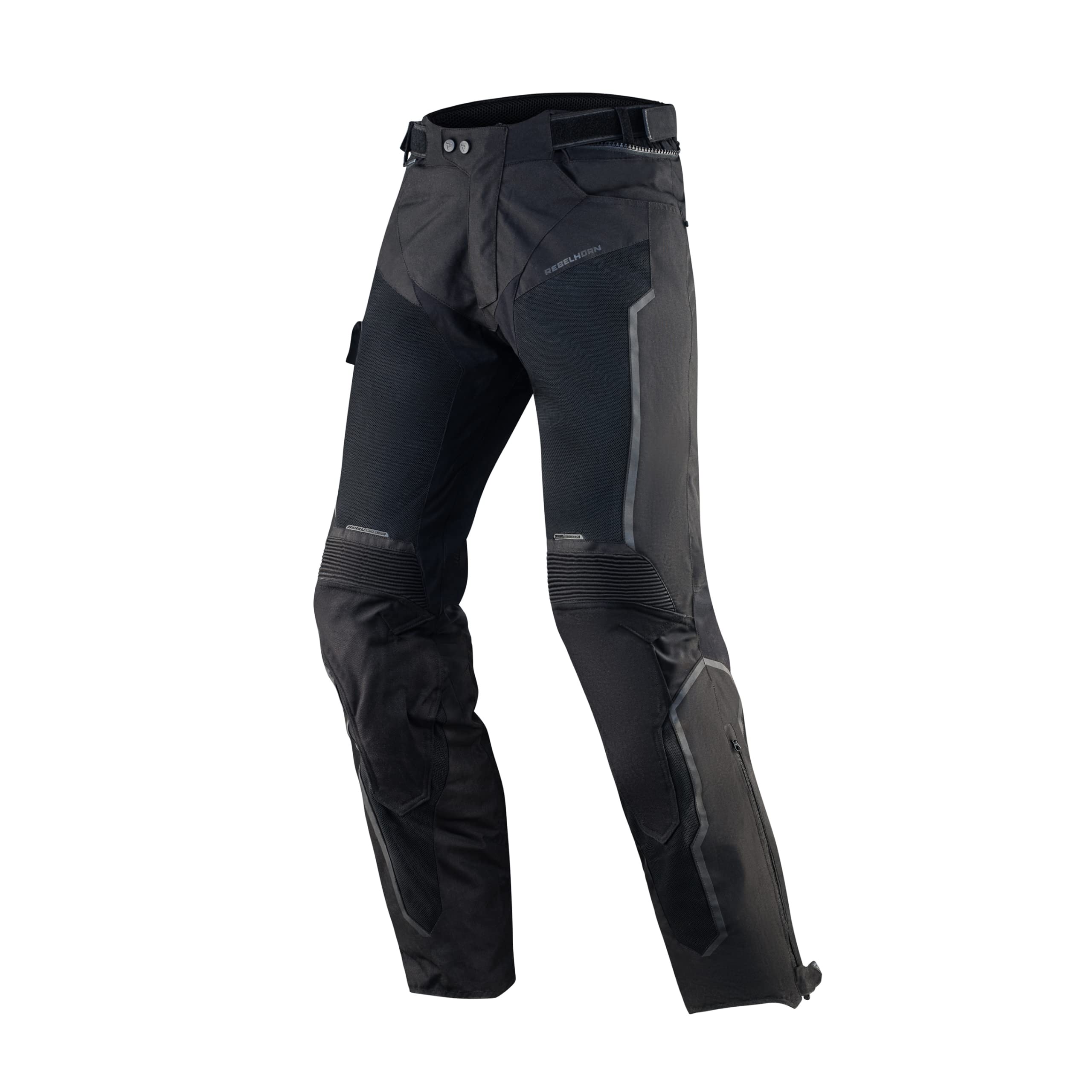 REBELHORN Hiflow IV Motorradhose Herren | Abnehmbare Humax Membrane | Knieprotektoren der Stufe 2 | Mesh-Belüftung Einsätze | Abnehmbare Thermofutter