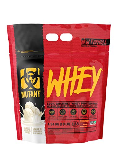 Mutant Whey | Muskelaufbauendes Molkeproteinpulver, mit Enzymen angereichert - Vanilleis-Geschmack - 4.54 kg