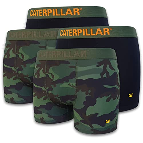 Caterpillar CAT Herren Boxershorts Camouflage Boxer Short Unterhosen in Größen M, L, XL, XXL (4er oder 8er Pack) (8, L)