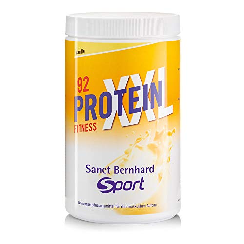 Sanct Bernhard Sport Protein XXL 92 Geschmack: Vanille, laktosefrei, glutenfrei, fruktosefrei, Inhalt 450 g ( ca. 15 Portionen)