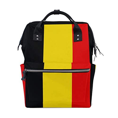 Wickeltasche mit belgischer Flagge, Muttertasche, Wickeltasche für Babypflege