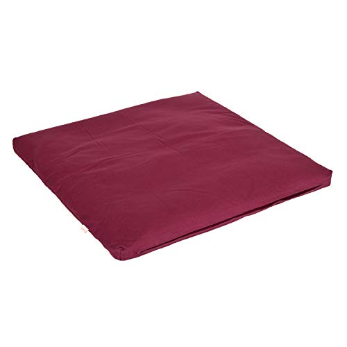 Yogabox Ersatzbezug für Meditationsunterlage Basic 80x80 cm, aubergine