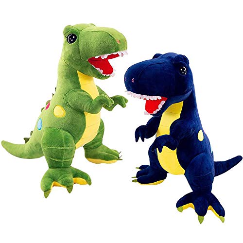 liuer 2PCS Plüsch Dinosaurier Spielzeug Dino Partytüten Plüschtier Plüsch Tierspielzeug Simulation Tyrannosaurus Dinosaurier für Jungen Mädchen Kinder Mitgebsel Kindergeburtstag Geschenke