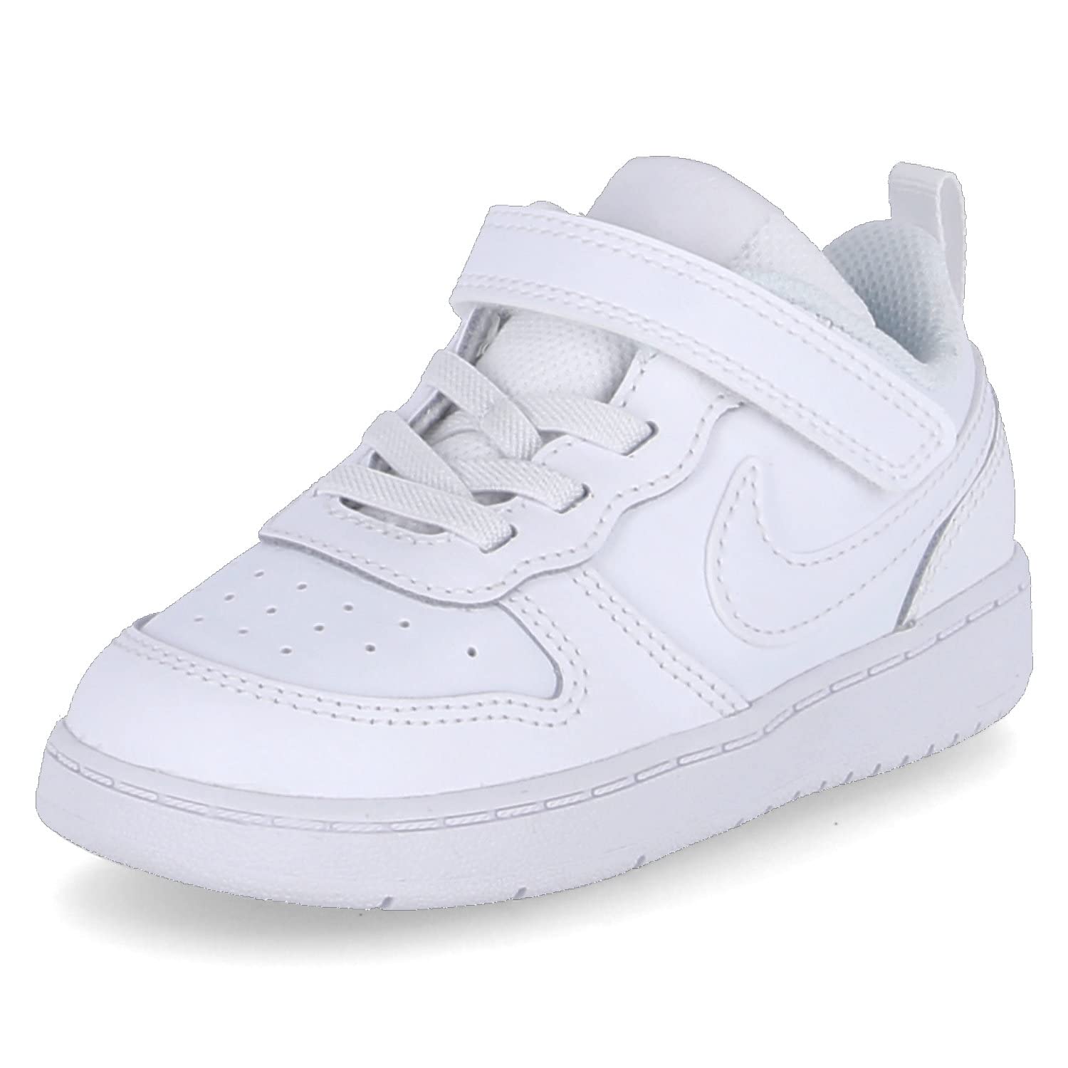 Nike Baby-Jungen Court Borough Low 2 (TDV) Sneaker, White/White-White, 22 EU
