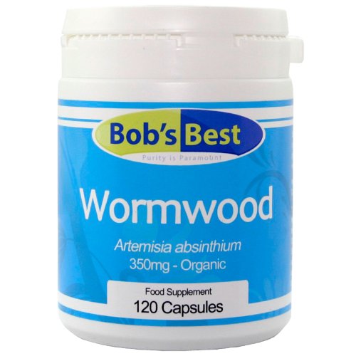 Organic Wormwood - 120-350mg Capsules - Detox and Digestive Aid