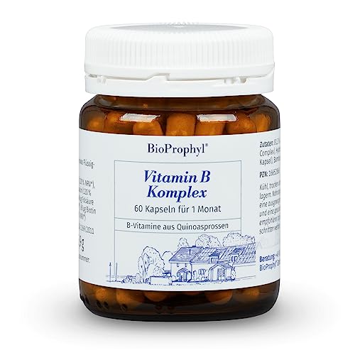 BioProphyl® Vitamin B Komplex mit 8 B-Vitaminen aus Quinoasprossen - 120% NRV - 100% natürlich - 60 pflanzliche Kapseln als Monatspackung
