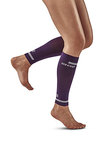 CEP - THE RUN COMPRESSION CALF SLEEVES für Damen | Stulpen für die Beine | Beinlinge in violett zur effektiven Muskelaktivierung der Wade | Gr. IV | L