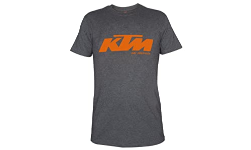 BISOMO® Original KTM T-Shirt - Gr. L - Schwarz/Orange - LOGO Print (5-257)