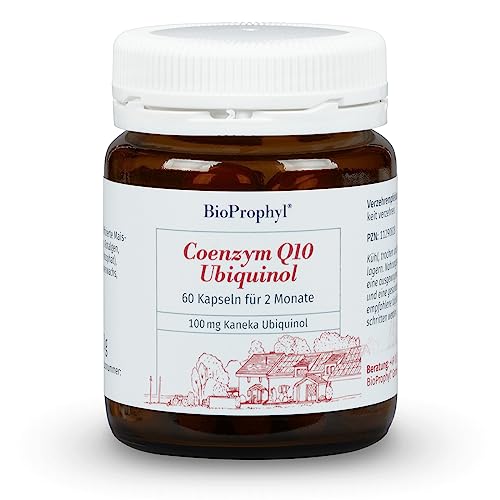 BioProphyl® Coenzym Q10 Ubiquinol - 100 mg bioaktives Coenzym Q10 aus fermentativer Herstellung - 60 vegetarische Kapseln
