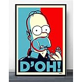 Plakate Und Drucke Die Simpsons Schreien Anime Cartoon Comics Simpson Poster Wandkunst Bild Leinwand Malerei Wohnkultur 50 × 70 cm Ohne Rahmen