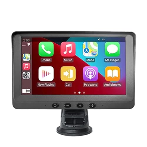 P704 7 Zoll (17,8 cm) Wireless CarPlay Navigationsgerät für Auto, intelligent, Dual-Kamera, Fahrtenrekorder