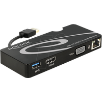 DELOCK 62461 - Dockingstation/Port Replicator, USB 3.0, Laptop