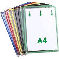 tarifold Sichttafeln, wahlweise DIN A4 oder DIN A3, verschiedene Rahmenfarben, 10 Stück