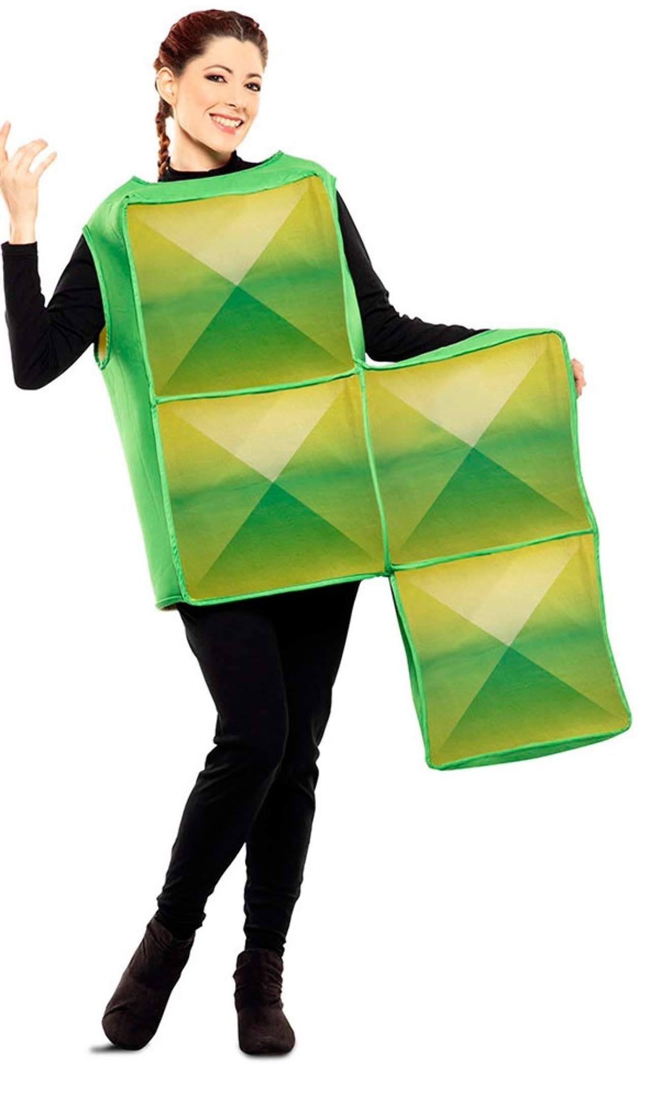 EUROCARNAVALES, SA Tetris Grün Kostüm für Erwachsene