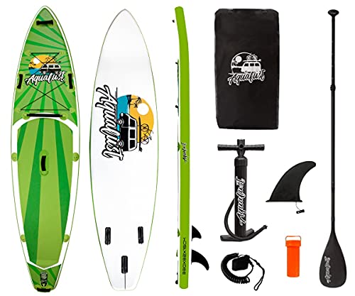 AQUALUST 10'8" Cruiser SUP Board Stand Up Paddle Surf-Board ISUP mit Alu Paddel und Leash