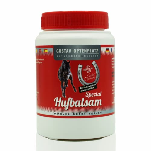 Gustav Optenplatz Hufbalsam Spezial farblos, Huffett für die tägliche Hufpflege mit pro Vitamin B5, Anti-Doping (500ml)