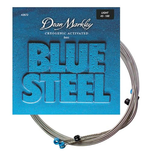 Dean Markley 2672 Blue Steel Saiten für Bassgitarren .045-.100 Light 4 Saiten