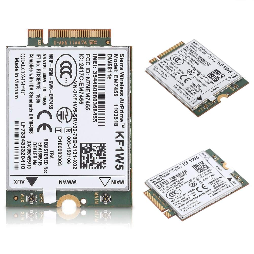 Goshyda EM7455 4G LTE-Modul, drahtloses Ersatz-EM7455 für Dell DW5811e Qualcomm 4G LTE WWAN NGFF-Kartenmodul