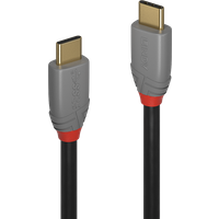 Lindy 1.5m USB 3.2 Typ C Kabel, 20GBit/s, 5A, PD, Anthra Line USB Typ C Stecker an C Stecker (36902)