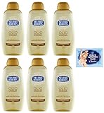 6er-Pack Neutro Roberts Olio Doccia con Olio di Cocco,Duschöl mit Kokosöl,Seidige und Leuchtende 250ml + 1er-Pack Kostenlos Felce Azzurra Talkumpuder, 100g-Beutel