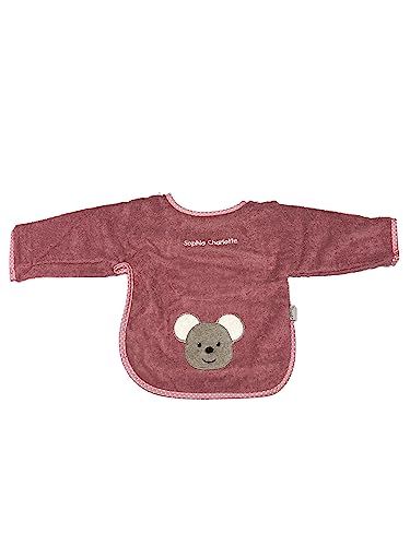 my-mosaik Sterntaler Baby-und Kinder Ärmellätzchen 100% Baumwolle personalisiert mit Namen / inklusive Bestickung (Mabel malve)