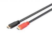 DIGITUS HDMI mit Ethernet-Anschlusskabel High Speed mit Verstärker 20m