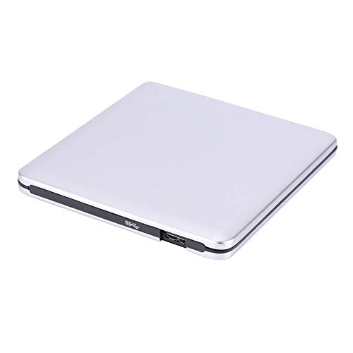 DVD-Player, CD-/DVD-RW-Player, ultraleicht, aus Aluminiumlegierung, mit Korrekturfunktion, für Laptop (silberfarben)