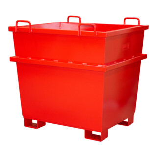 Bauer Südlohn Universalcontainer UC 1000, lackiert, Feuerrot