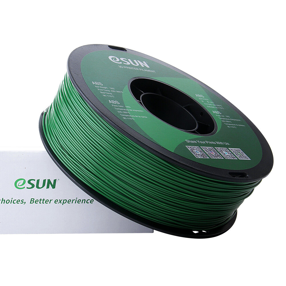 eSUN® ABS 1kg 3D-Druck Filament 1,75mm ABS 3D-Drucker Filament Vakuumverpackung 1kg 2,2 LBS Spule 3D-Druckmaterialien fü