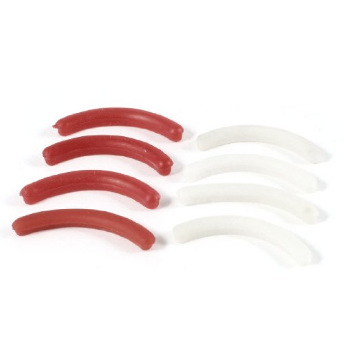 FURLOU 8-in-1-Wimpernzangen-Pads aus rotem und weißem Gummi for Damen (Modell: FAE 2a3 25a d88 df6) Wimpernzange