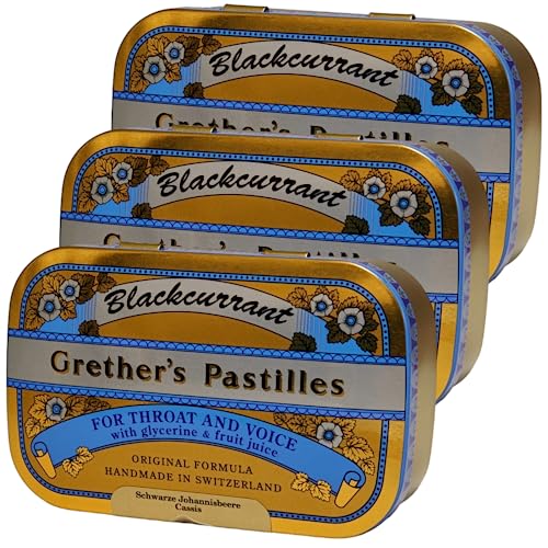 Grether's Pastilles Blackcurrant I 3x 110 g im Sparset I plus PharmaPerle giveaway