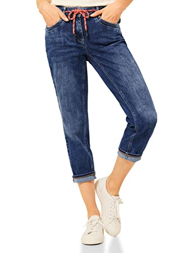 Loose Fit Jeans Cecil Mid blue used wash