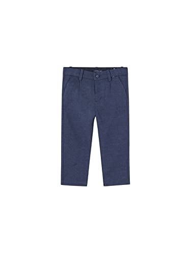 Mayoral Leinen Elegante Hose für Baby - Jungen Marinblau 36 Monate (98cm)