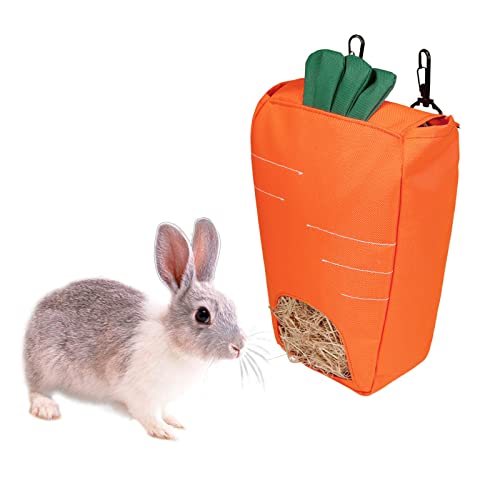 YouLpoet Heu-Feeder Für Guinea-Schweine-Kaninchen-Karottenform Große Kapazität Hängen Fütterungsnahrungsmittel-Rack-Speicher-Lagerung 2 Stück