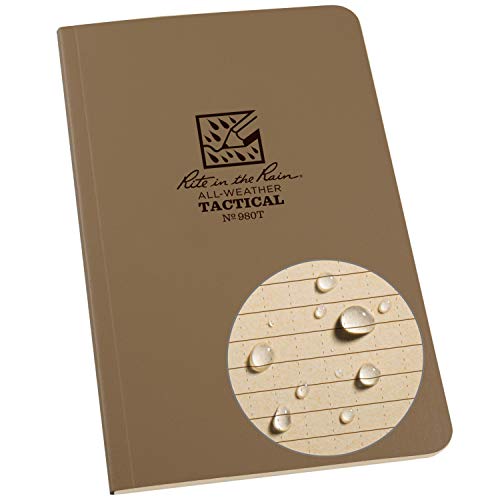 RITE IN THE RAIN FIELD-FLEX BOOK SIDE BOUND FIELD FLEX TAN COVER (SIZE 4.7X7.25 IN)