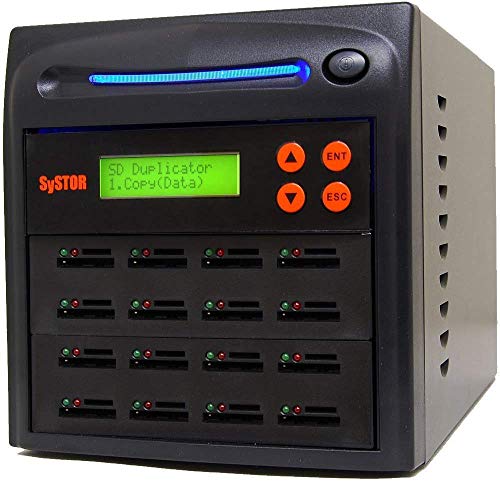 SySTOR 1 bis 15 Mehrfaches SD/microSD-Laufwerk Speicherkartenleser-Duplikator/Kopierer (SYS15SD)