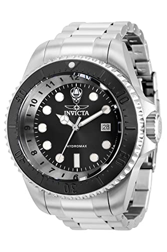 Invicta Hydromax Herren-Armbanduhr 38018, Quarz, schwarzes Zifferblatt