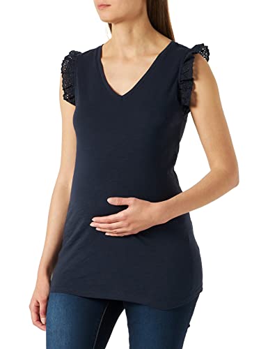 ESPRIT Maternity Damen Sleeveless T-shirt T Shirt, Night Sky Blue - 485, 34 EU