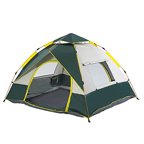 Automatische Camping-Popup-Zelte für 3–4 Personen, sofortiger Aufbau, hydraulische Doppelschicht, wasserdichte Kuppel, große Familie mit Tragetasche, hoffnungsvoll