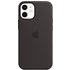 Silikon Case mit MagSafe für iPhone 12 mini schwarz