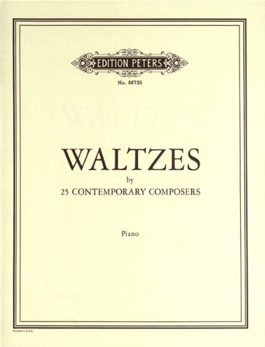 EDITION PETERS VARIOUS - 25 WALTZES BY CONTEMPORARY AMERICAN COMPOSERS - PIANO Klassische Noten Klavier