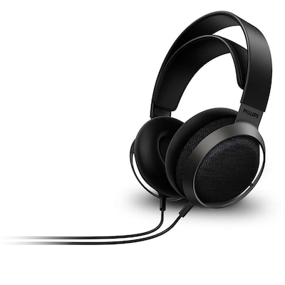 Philips Fidelio X3/00 Over Ear Kopfhörer Offen mit Kabel 3-m abnehmbar (Offenes Design, 50-mm-Akustik-Treiber, High Resolution Audio, Breiter Raumklang, Federleichter 2020/2021 Modell