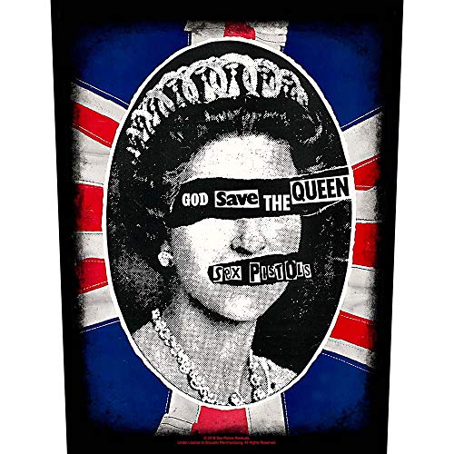 Unbekannt Sex Pistols GOD Save The Queen Backpatch/Rückenaufnäher
