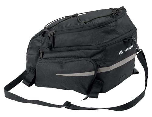 Vaude silkroad plus - gepäckträgertasche mit klettbefestigung - black