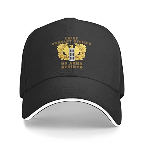 Baseballmütze Army Emblem Warrant Officer CW3 Retired X 300 Baseballmütze Snapback Hut Trucker Cap Hüte für Herren Damen