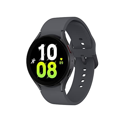 Samsung Galaxy Watch5 44 mm Smartwatch, Wellness-Tracker, Fitness-Tracker, Bluetooth, Graphite [Italienische Version]