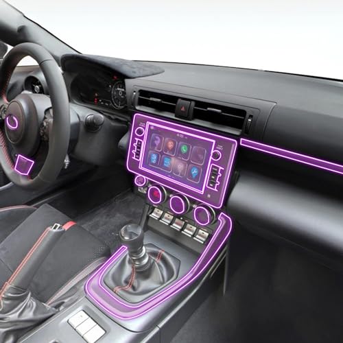 JiAQen Navigation Displayschutzfolie Auto Für Subaru BRZ 2021-2023,Kratzfest Navigation Schutzfolie Auto Navi Folie Zubehör,B/LHD
