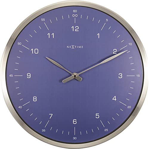 NeXtime Wall Clock 60 Minutes, Very Silent, Round, Black, ø 33 cm