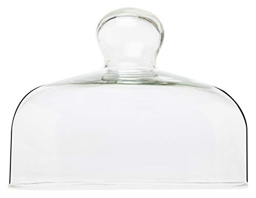 Stanley Rogers Käseglocke Ø 15,5cm, hochwertige Glasglocke, Glashaube zur Aufbewahrung von Käse, vielseitige Frischhaltedose, Glocke für Verschiedene Anlässe (Farbe: Transparent)