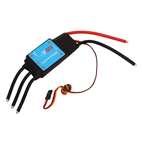 Socobeta RC Boot 100A ESC, 100A Brushless Zuverlässiger Schutz Auto Learning 100A Brushless ECS für Heimwerker